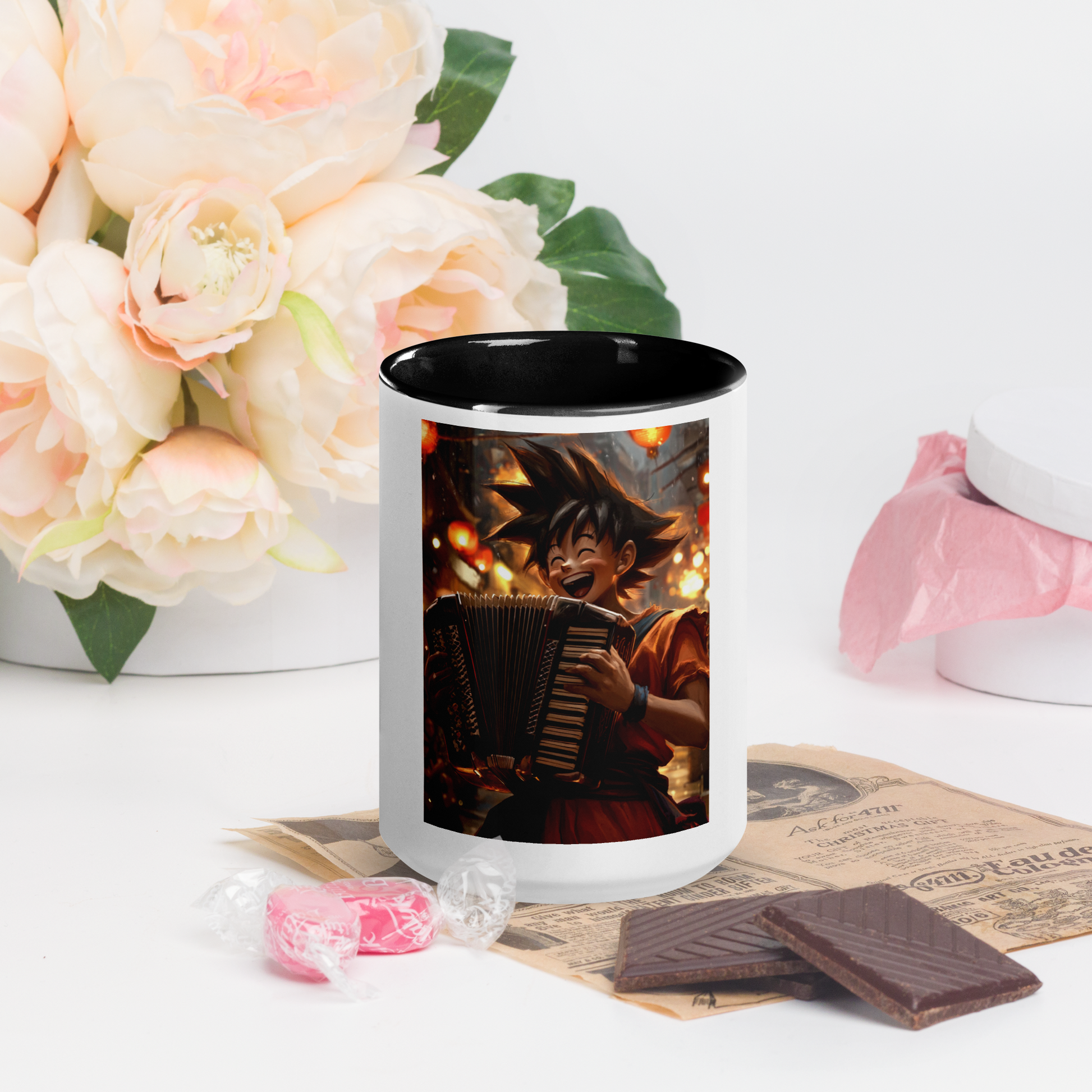 Goku 5 Coffee Mug con color interior