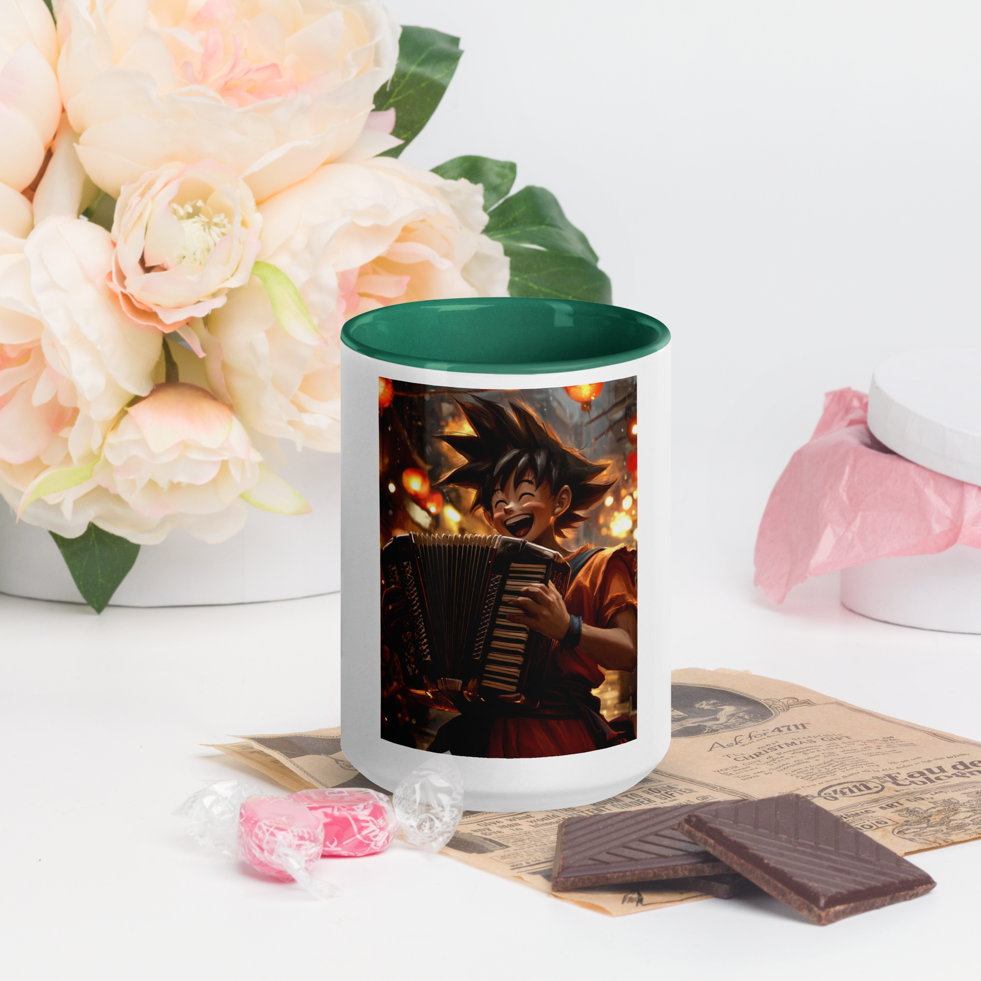 Goku 5 Coffee Mug con color interior